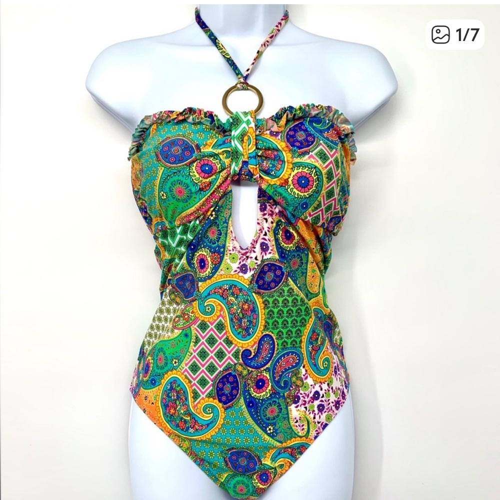 CLEARANCE: ABS Allen Schwartz One Piece Swimsuit - Size 10